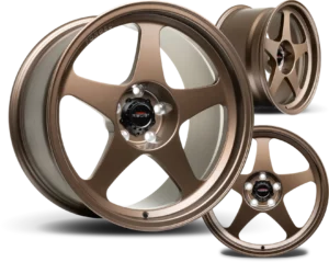 Bronze Matte R6061 Forged Wheels Group View with Cap